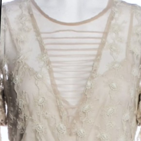 Gorgeous ALL SAINTS Party Dress Sheer Lace (Lined) Sexy Romantic $375 - Picture 7 of 9